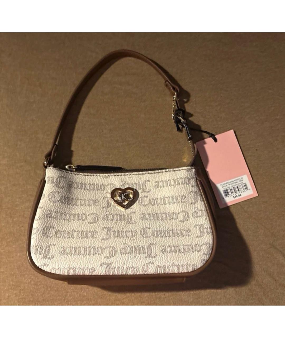 JUICY COUTURE Бежевая сумка с короткими ручками, фото 4