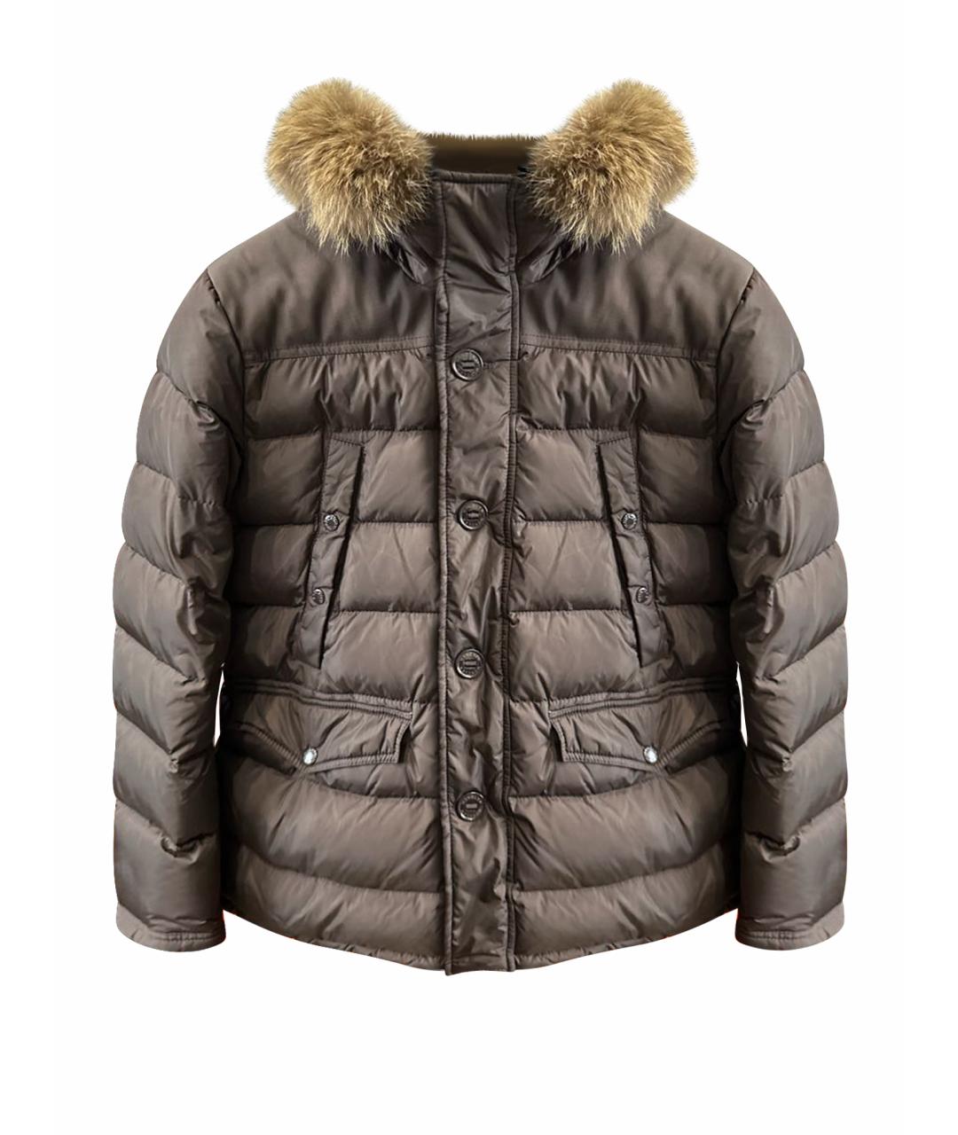 MONCLER Хаки пуховик, фото 1