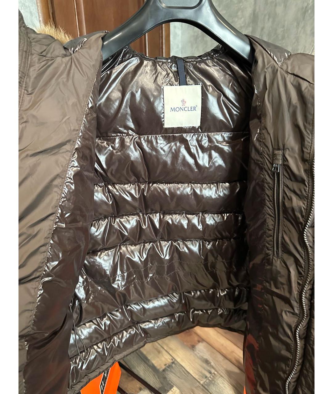 MONCLER Хаки пуховик, фото 4
