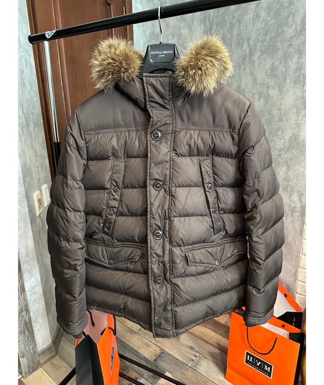 MONCLER Хаки пуховик, фото 2