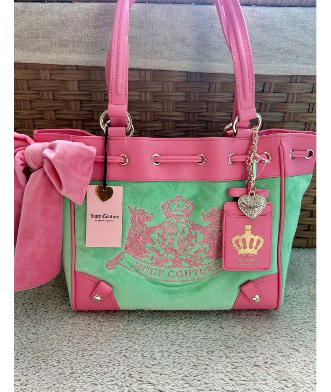 JUICY COUTURE Зеленая сумка тоут, фото 2