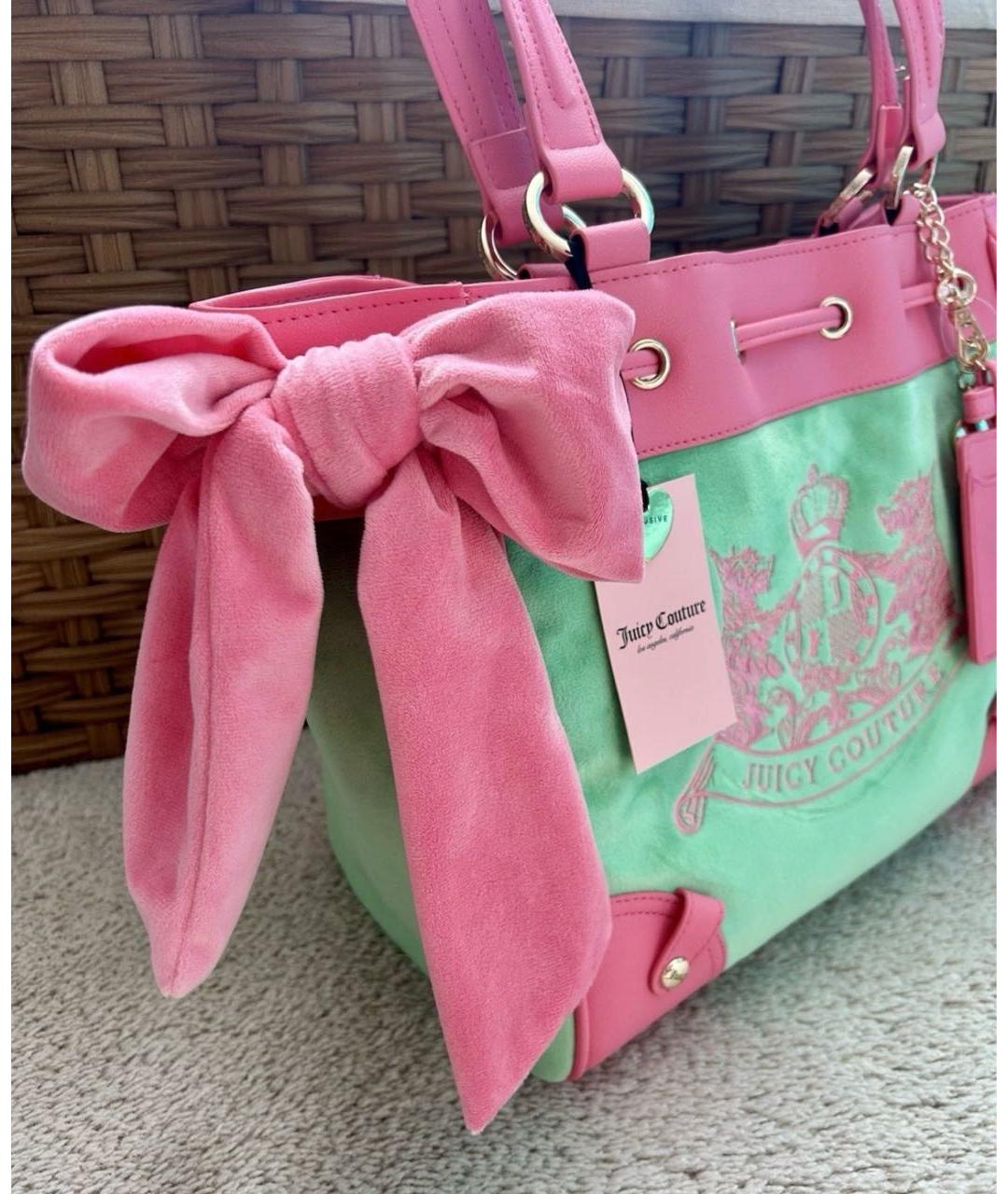JUICY COUTURE Зеленая сумка тоут, фото 4