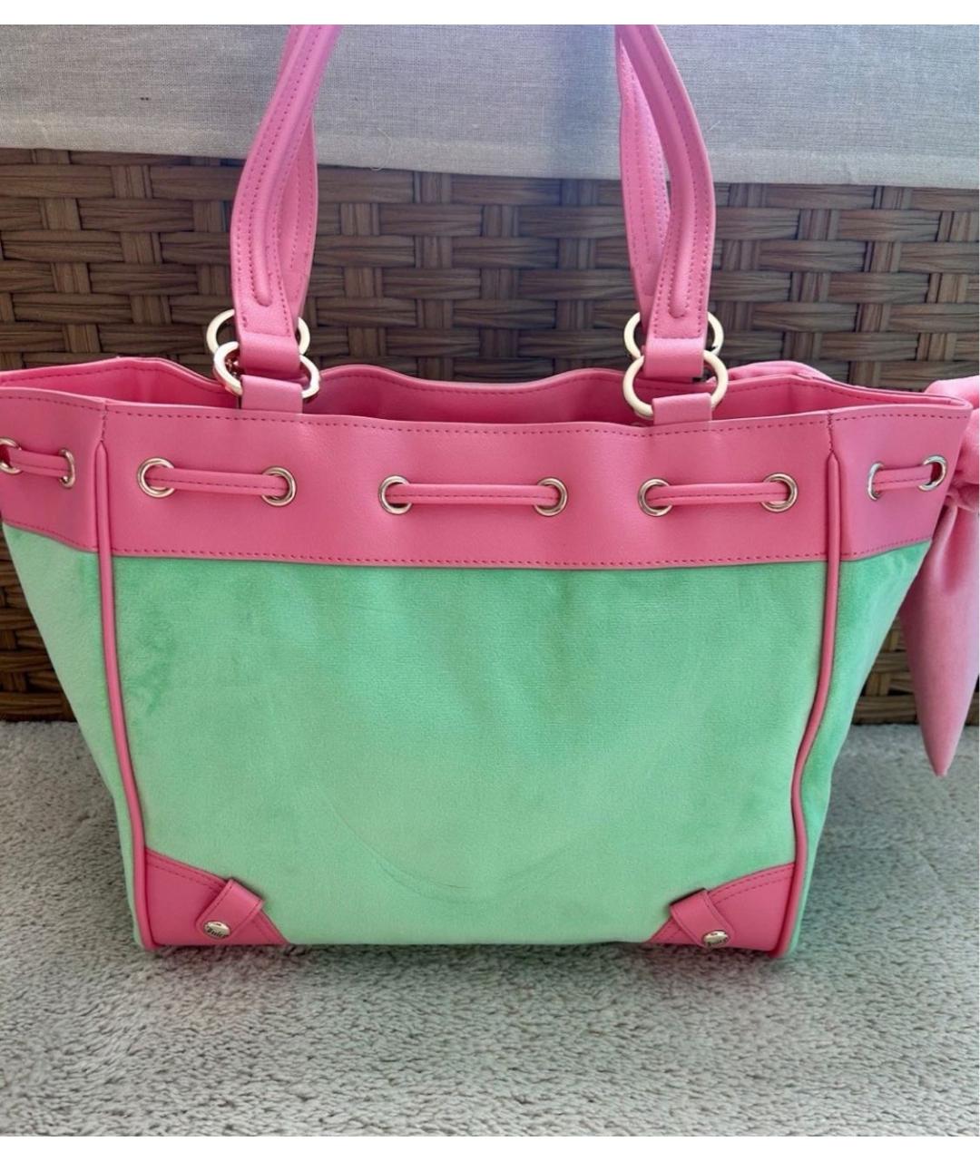 JUICY COUTURE Зеленая сумка тоут, фото 3