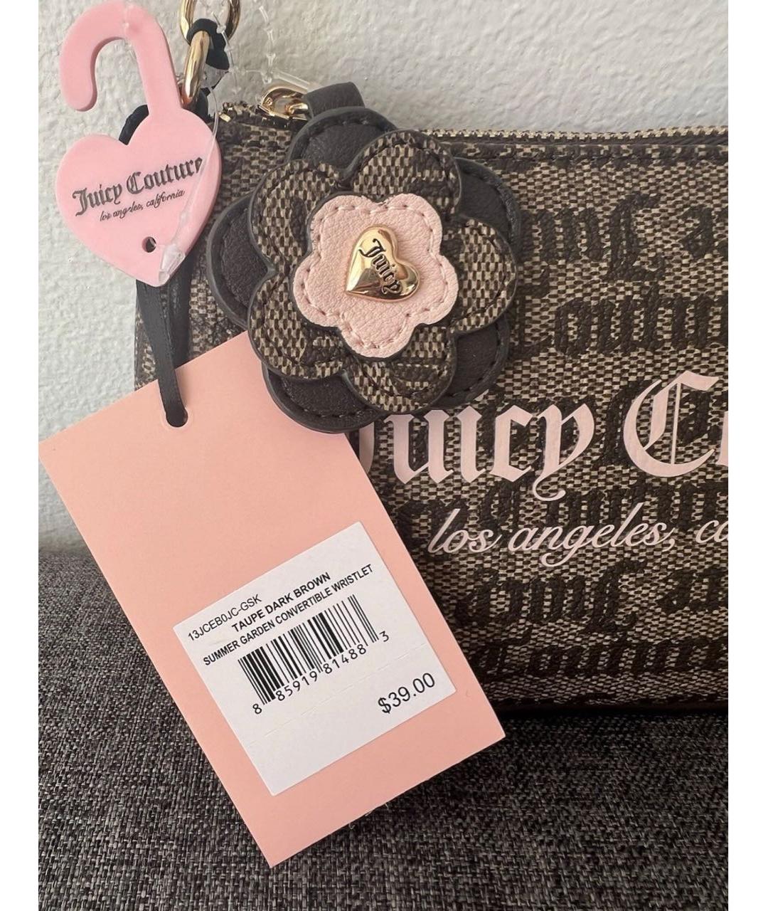 JUICY COUTURE Коричневая сумка с короткими ручками, фото 3