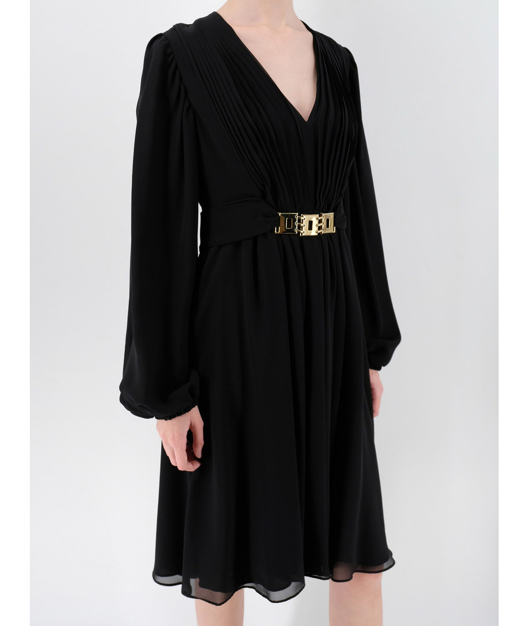 ZUHAIR MURAD Черное шифоновое повседневное платье, фото 2