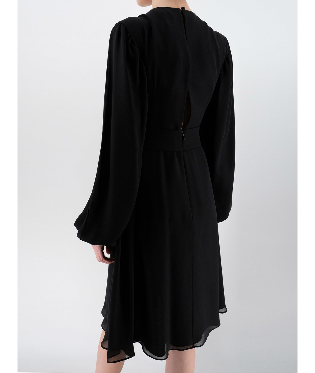 ZUHAIR MURAD Черное шифоновое повседневное платье, фото 3