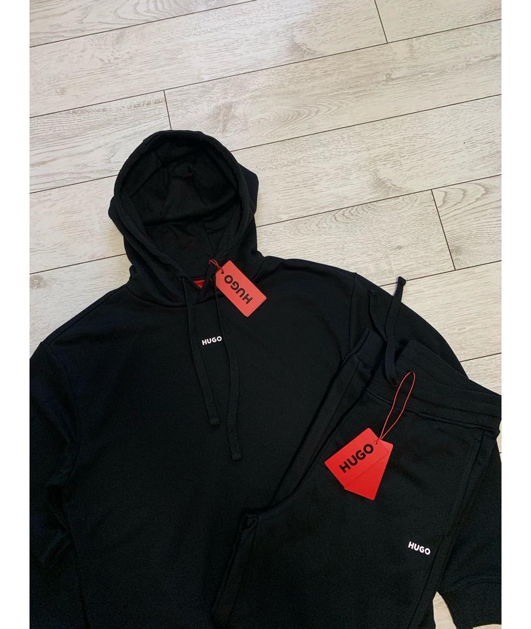 HUGO BOSS Черный хлопковый спортивный костюм, фото 5