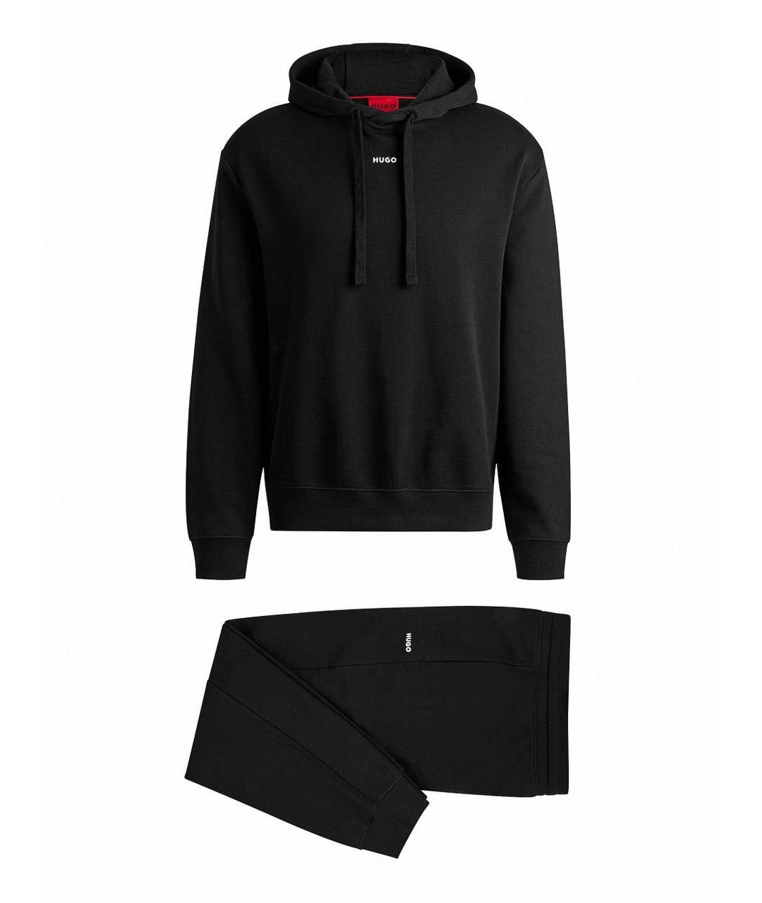 HUGO BOSS Черный хлопковый спортивный костюм, фото 1