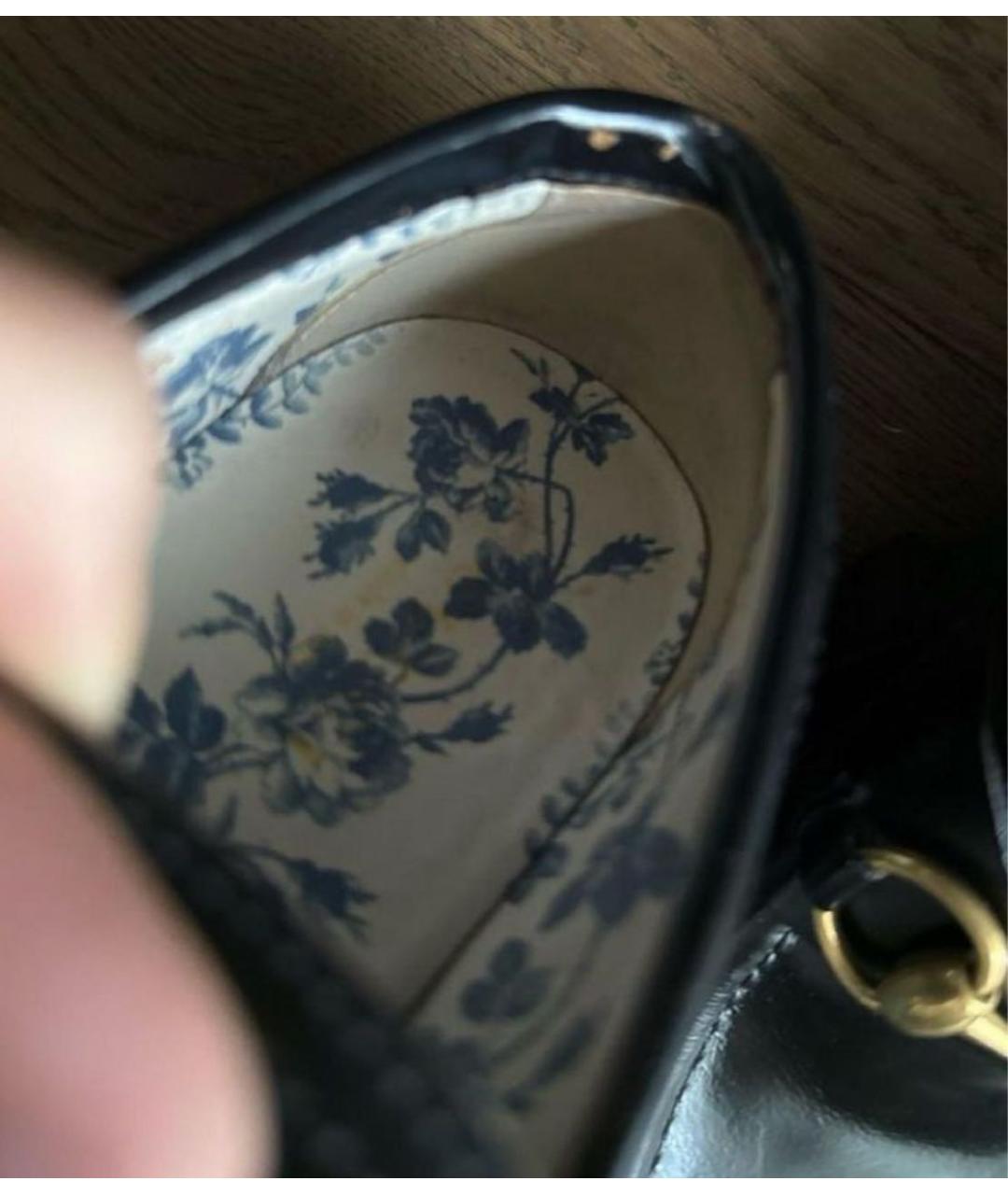 GUCCI Черные кожаные лоферы, фото 6