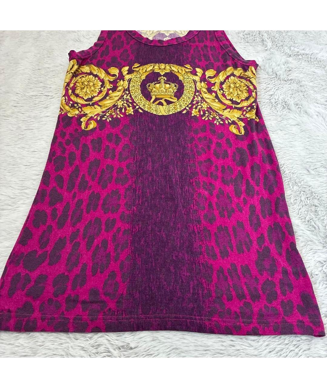 VERSACE Мульти вискозная майка, фото 4