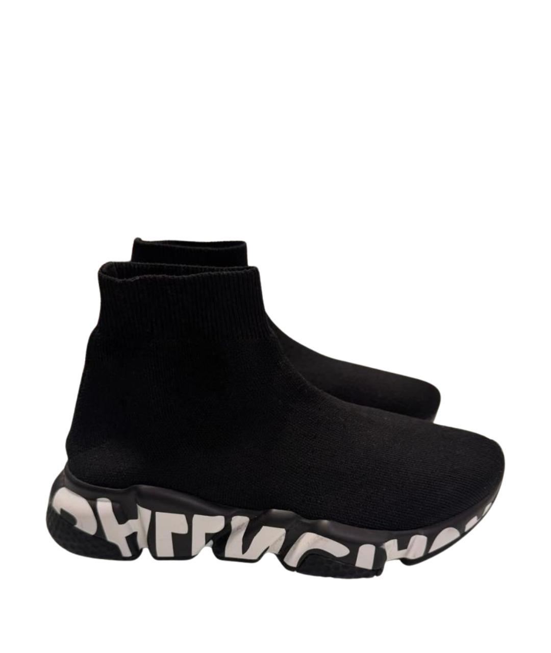 BALENCIAGA Черные текстильные кроссовки, фото 1
