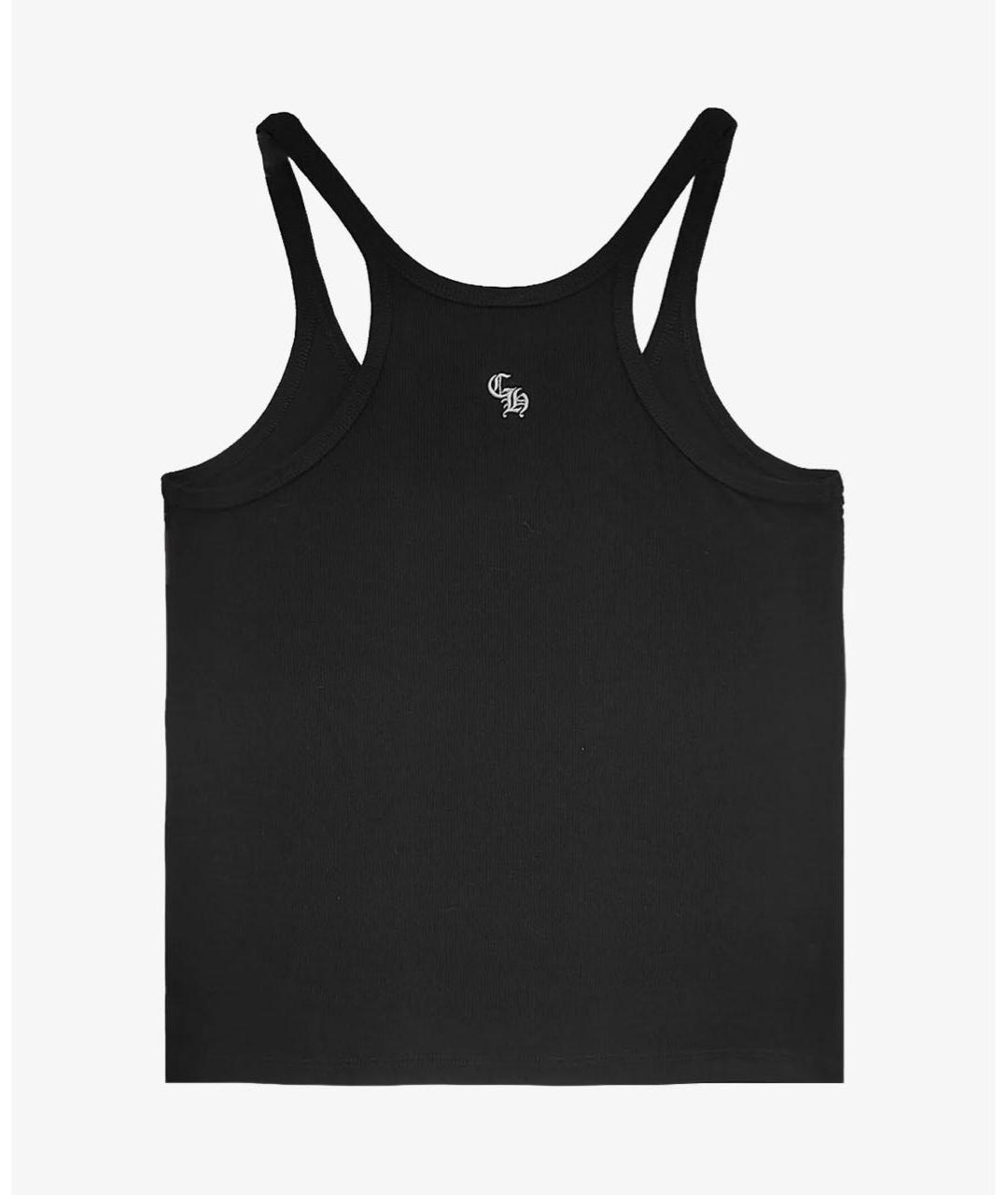 CHROME HEARTS Черная вискозная майка, фото 2
