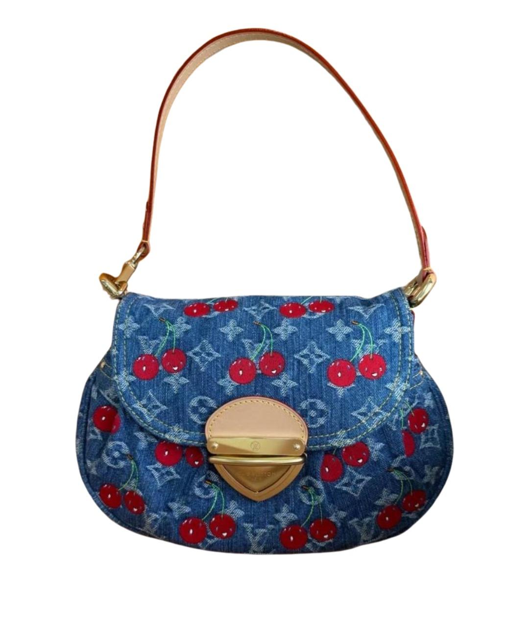 LOUIS VUITTON Голубая сумка с короткими ручками, фото 1