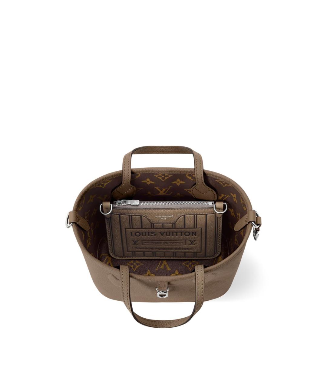 LOUIS VUITTON Коричневая сумка тоут из канвы, фото 3