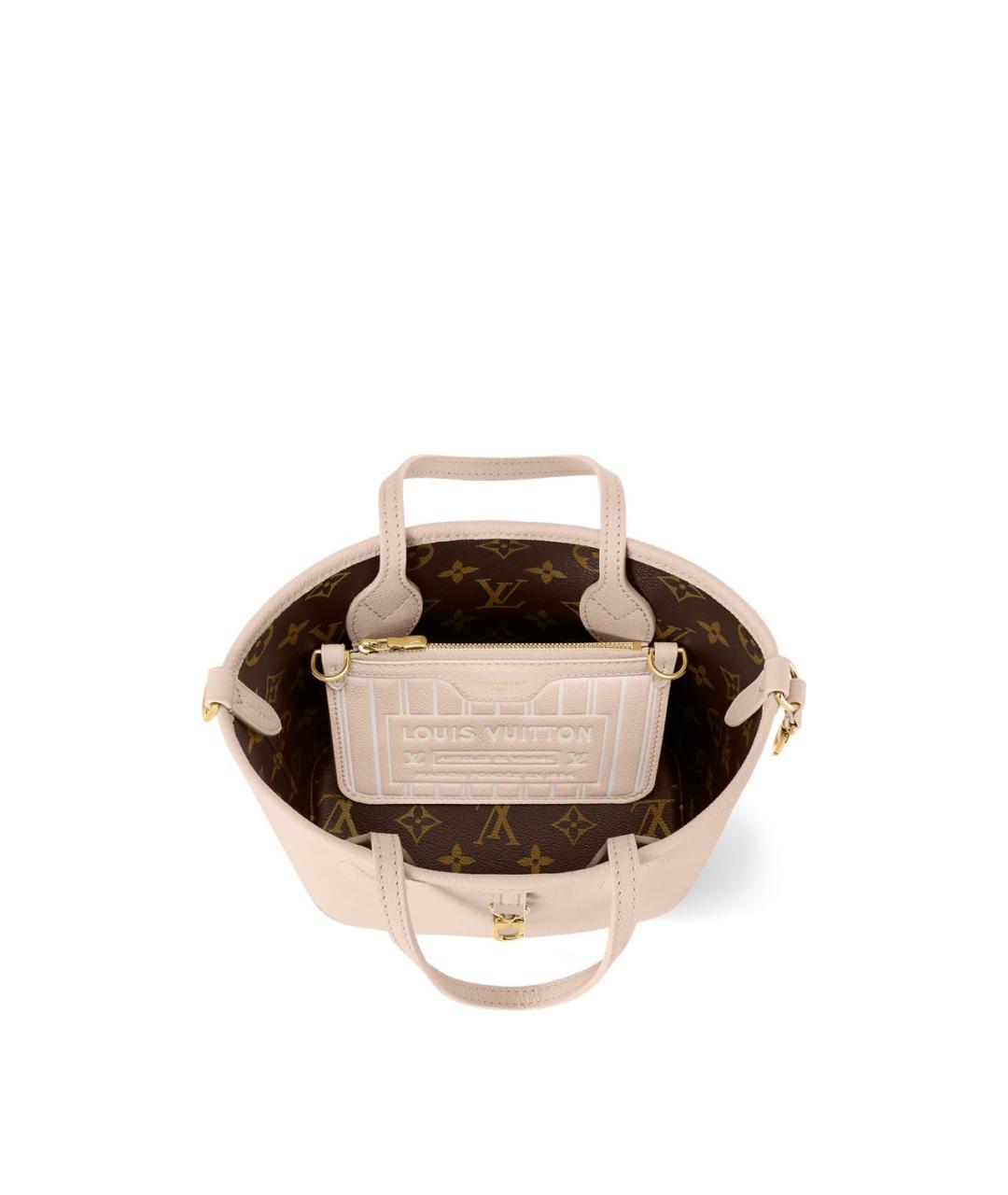 LOUIS VUITTON Коричневая сумка тоут из канвы, фото 3