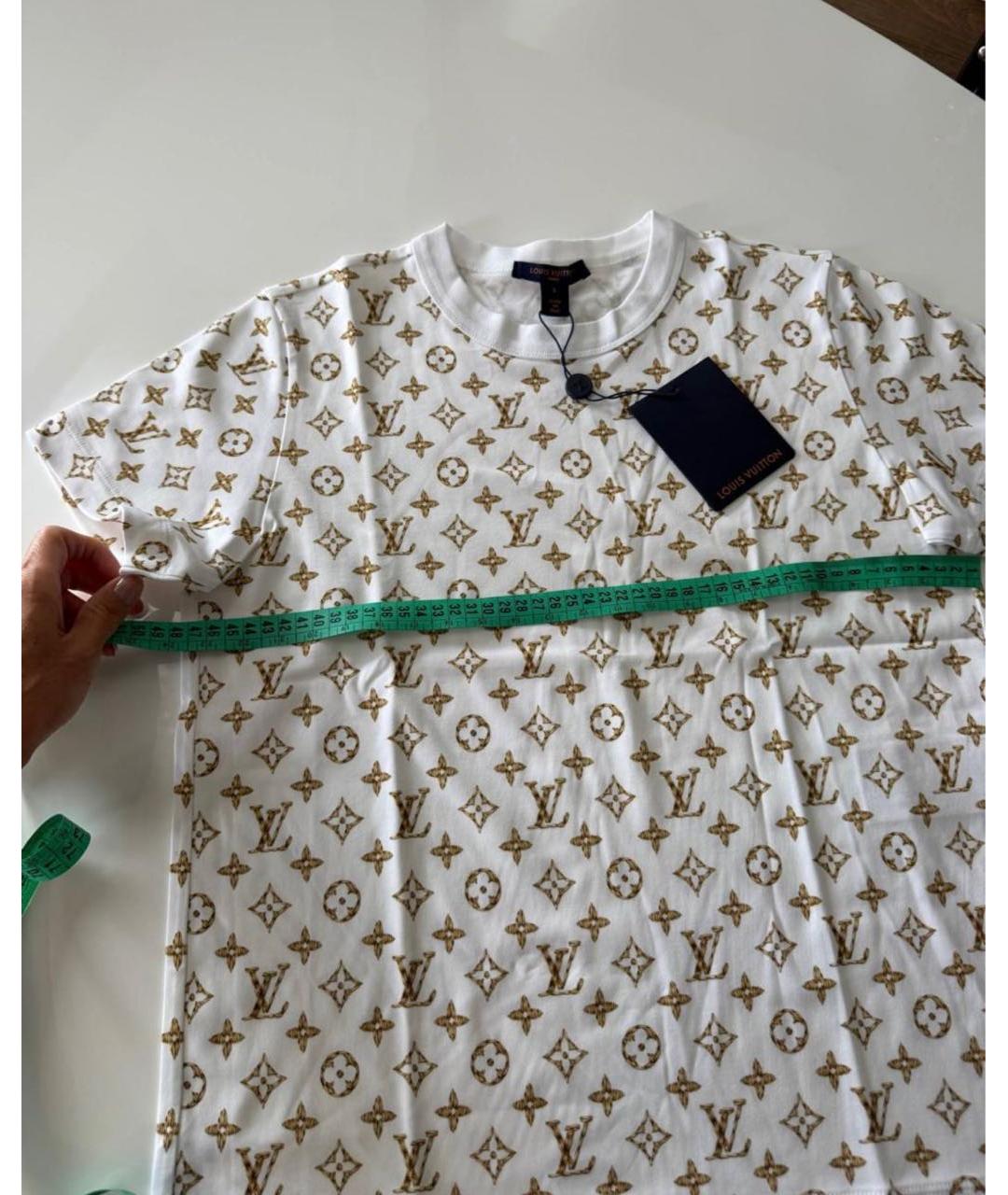 LOUIS VUITTON Белая хлопковая футболка, фото 3