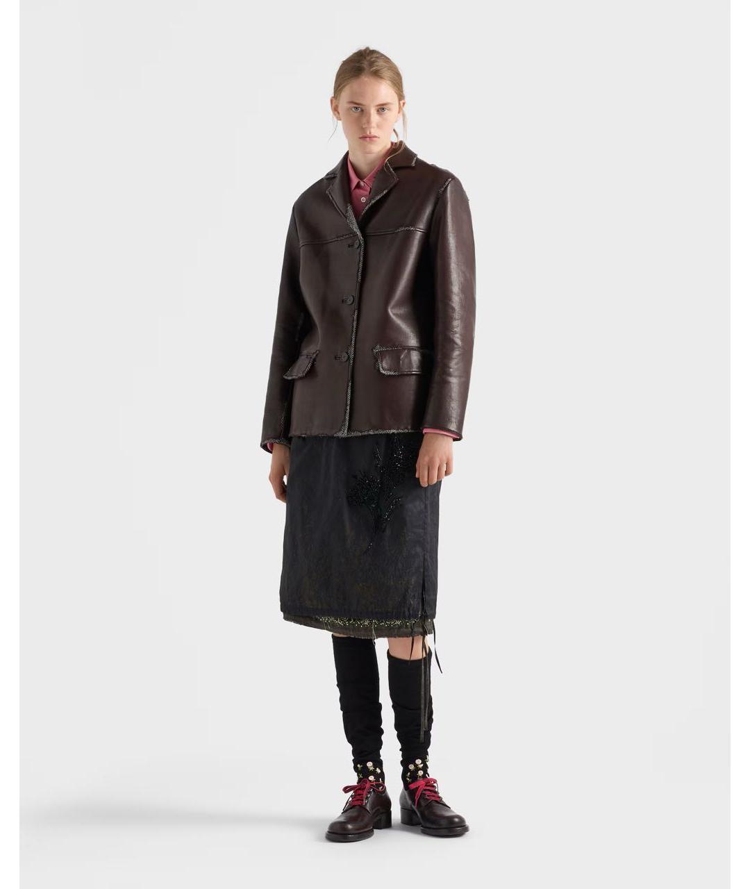 PRADA Кожаная куртка, фото 2
