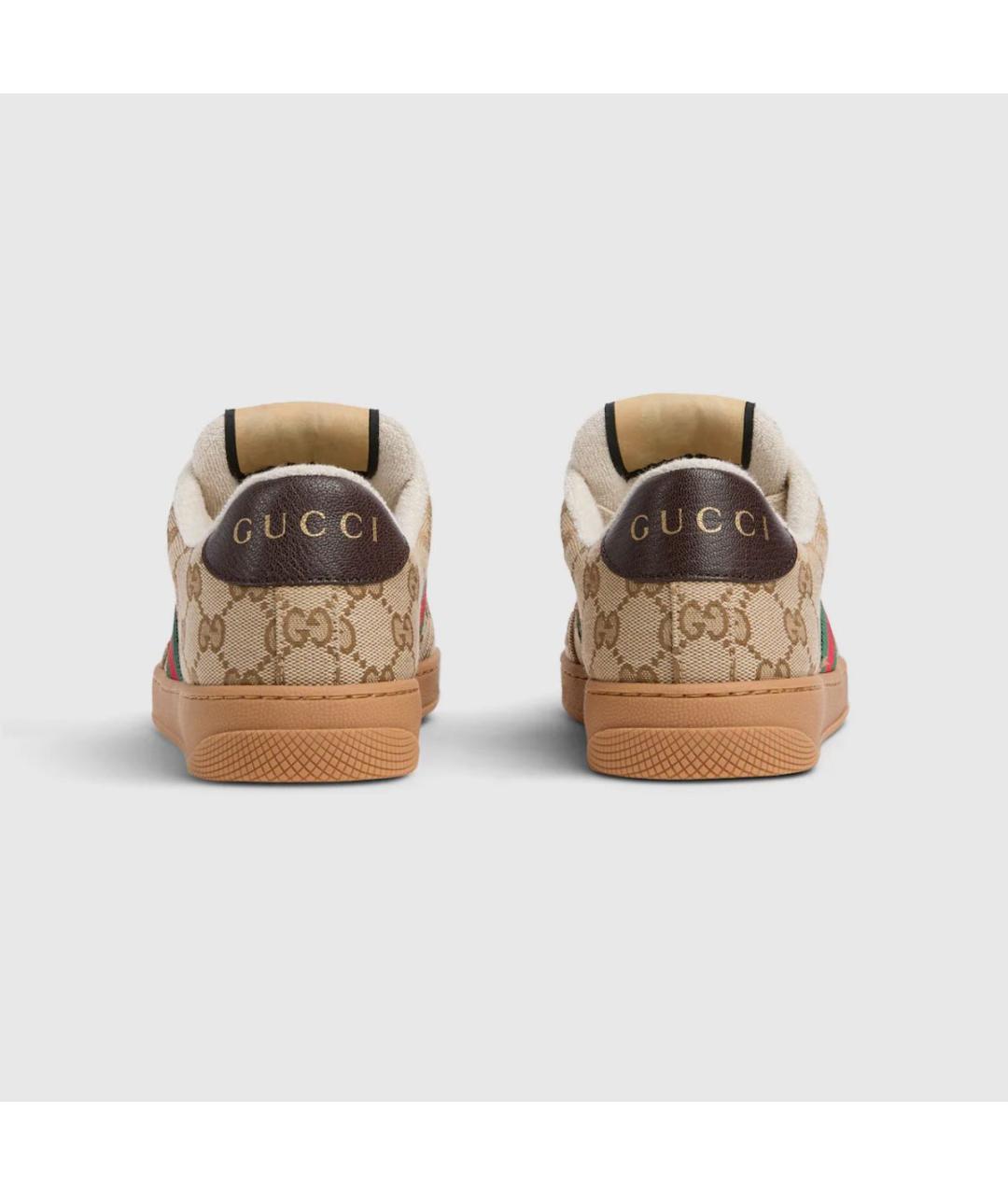 GUCCI Бежевые кеды, фото 4