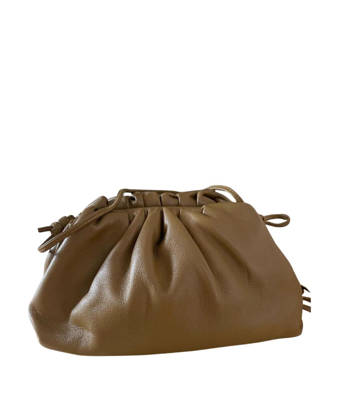 BOTTEGA VENETA Горчичная кожаная сумка через плечо, фото 1