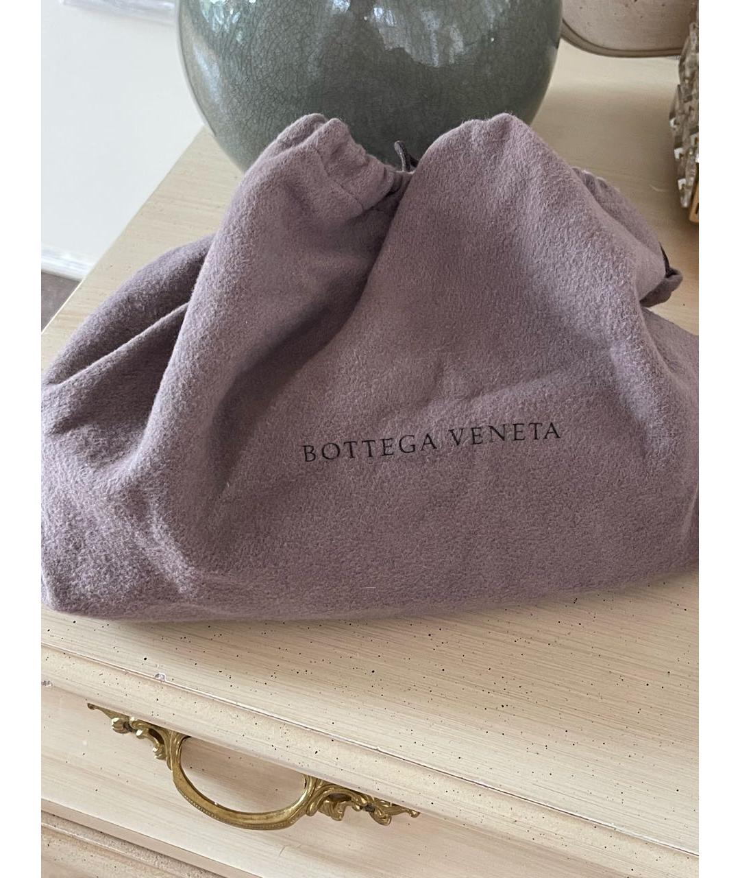 BOTTEGA VENETA Горчичная кожаная сумка через плечо, фото 7