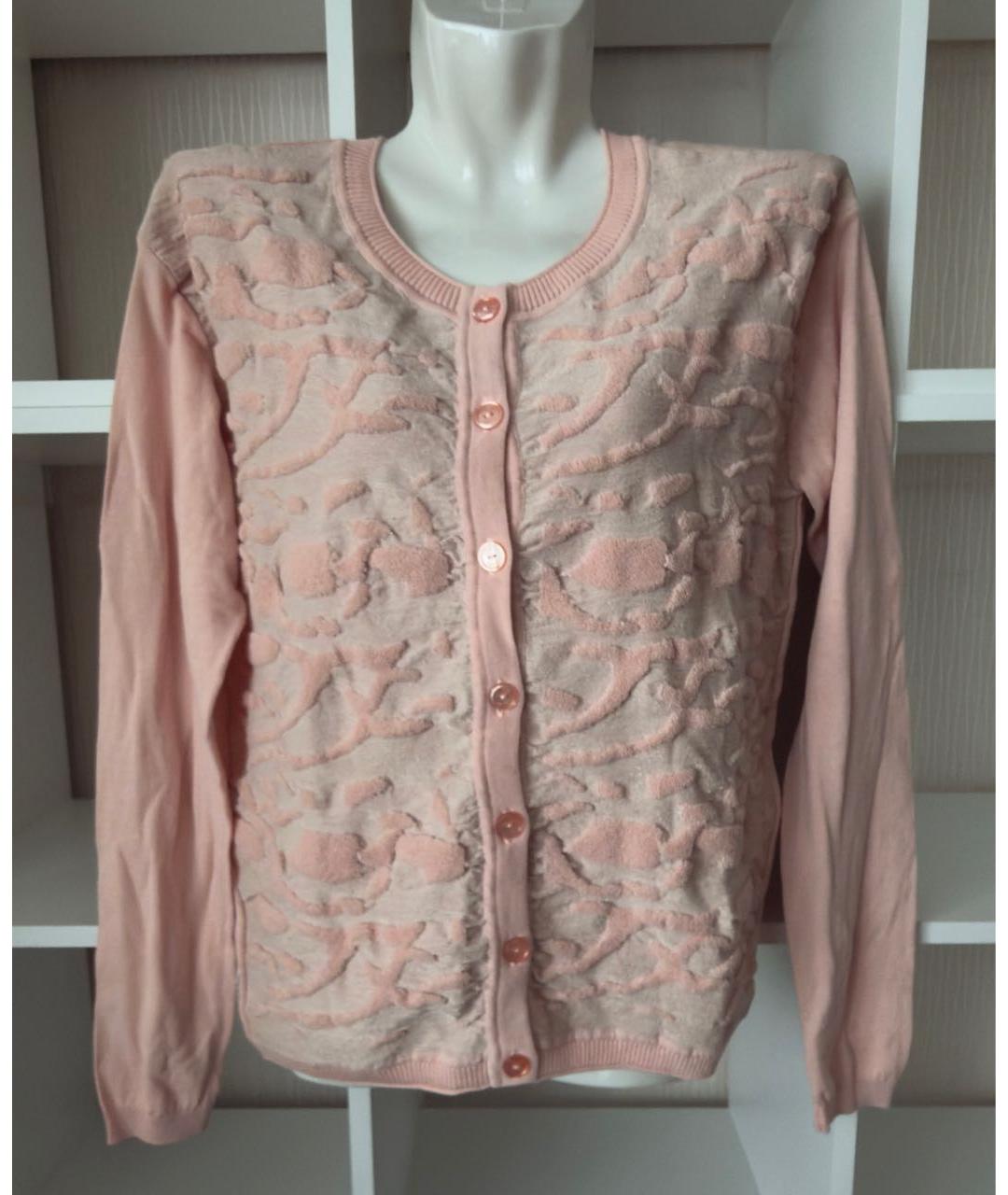 ARMANI JEANS Розовый хлопковый кардиган, фото 8