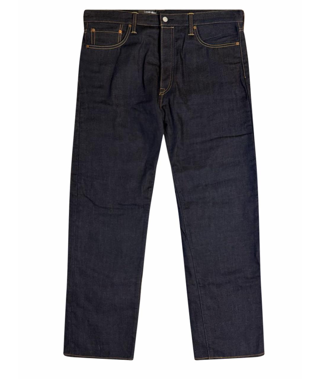 LEVI'S Темно-синие хлопковые прямые джинсы, фото 1