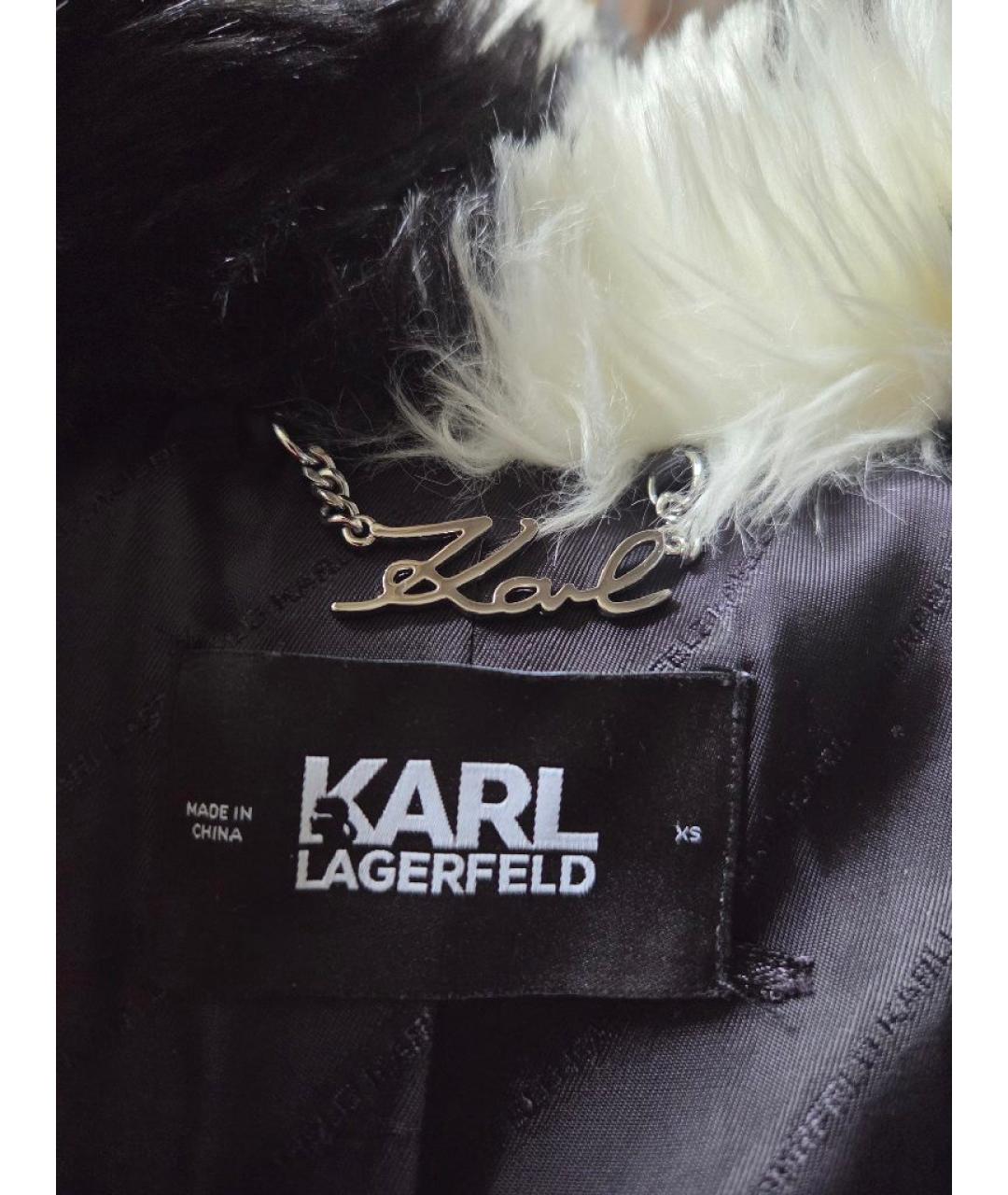 KARL LAGERFELD Мульти полиэстеровая шуба, фото 3