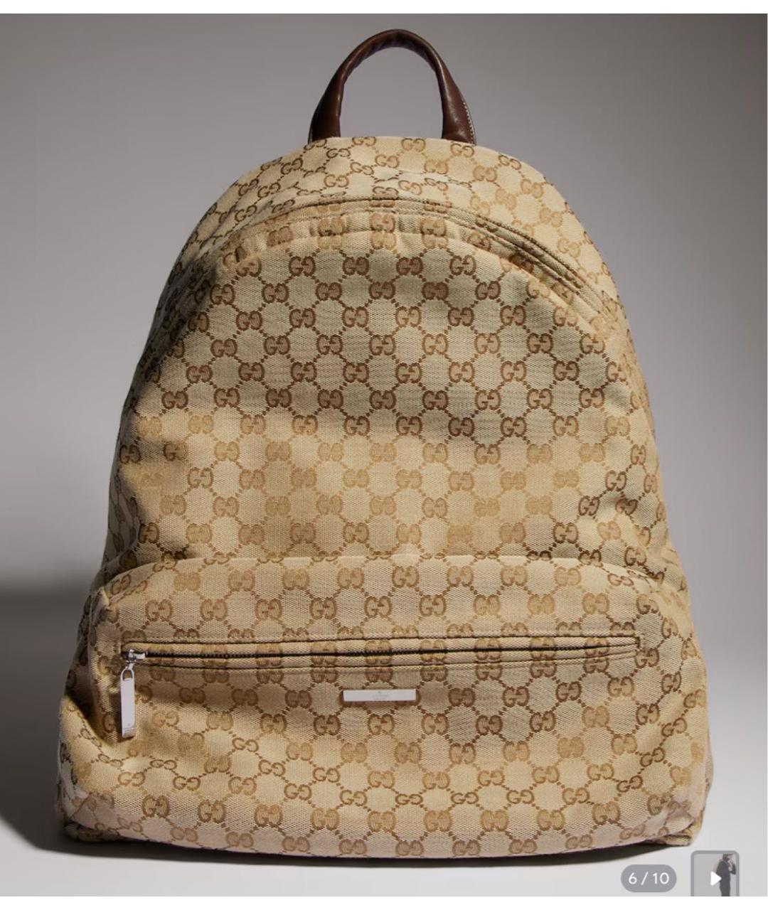 GUCCI Бежевый рюкзак, фото 6