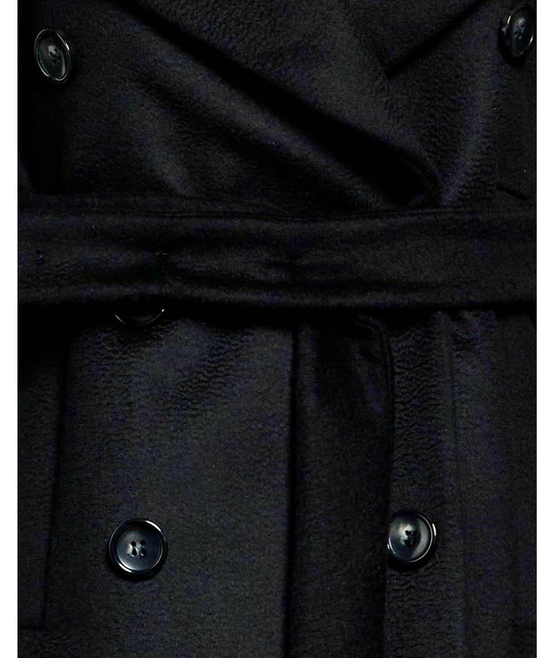 SPORTMAX Черное шерстяное пальто, фото 4