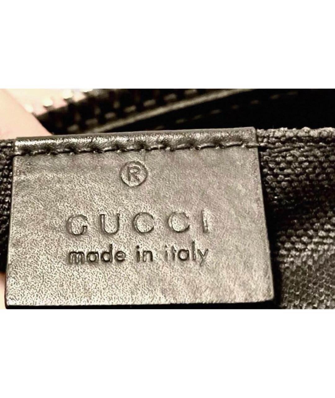 GUCCI Черная кожаная сумка на плечо, фото 5