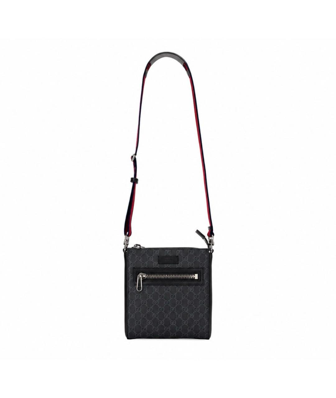 GUCCI Черная кожаная сумка на плечо, фото 7