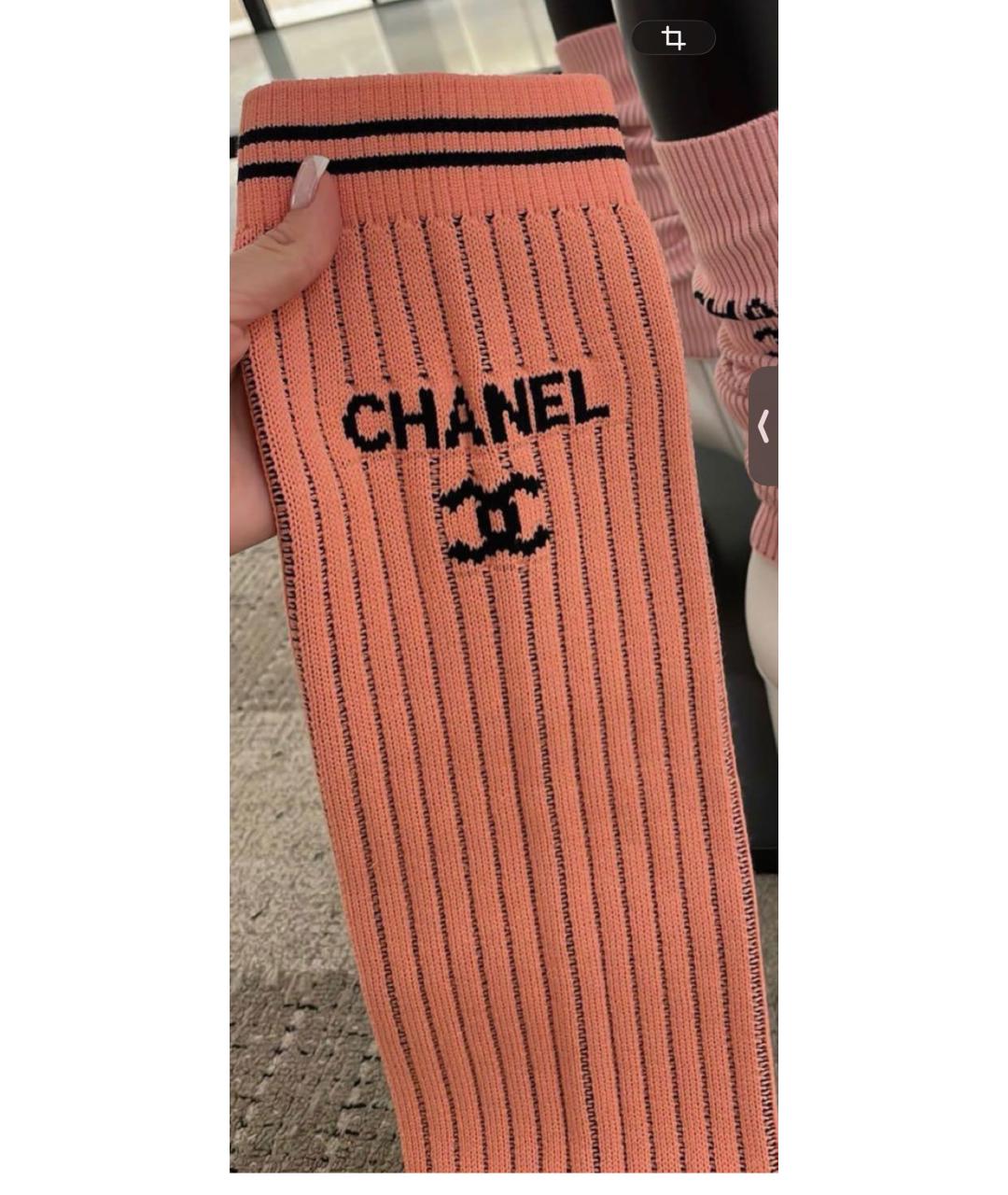CHANEL Коралловые носки, чулки и колготы, фото 2