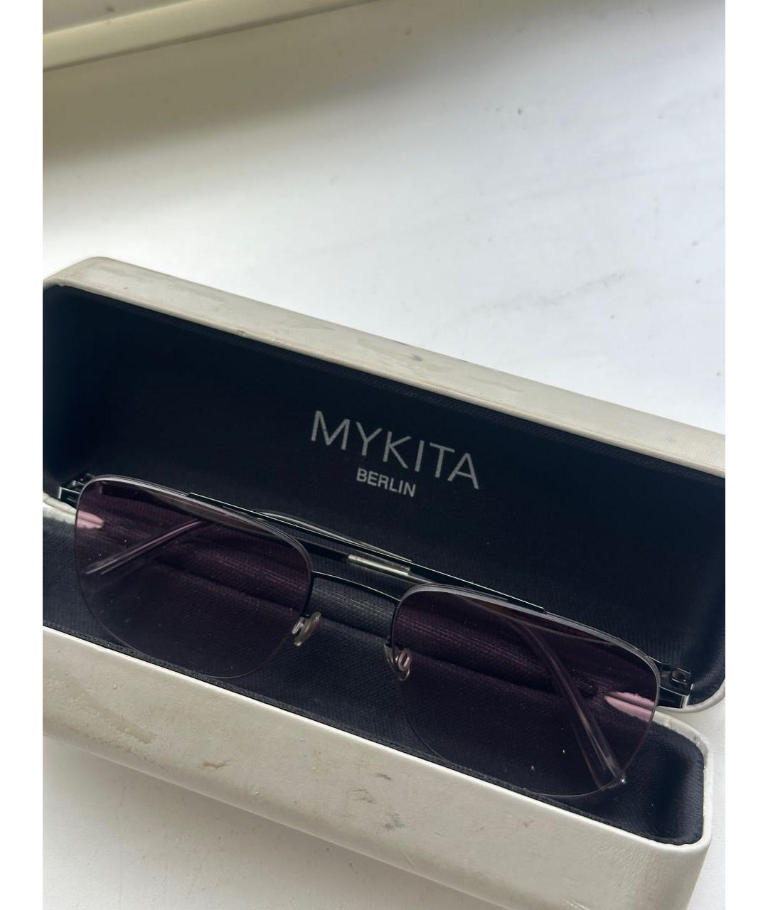 MYKITA Розовые металлические солнцезащитные очки, фото 4