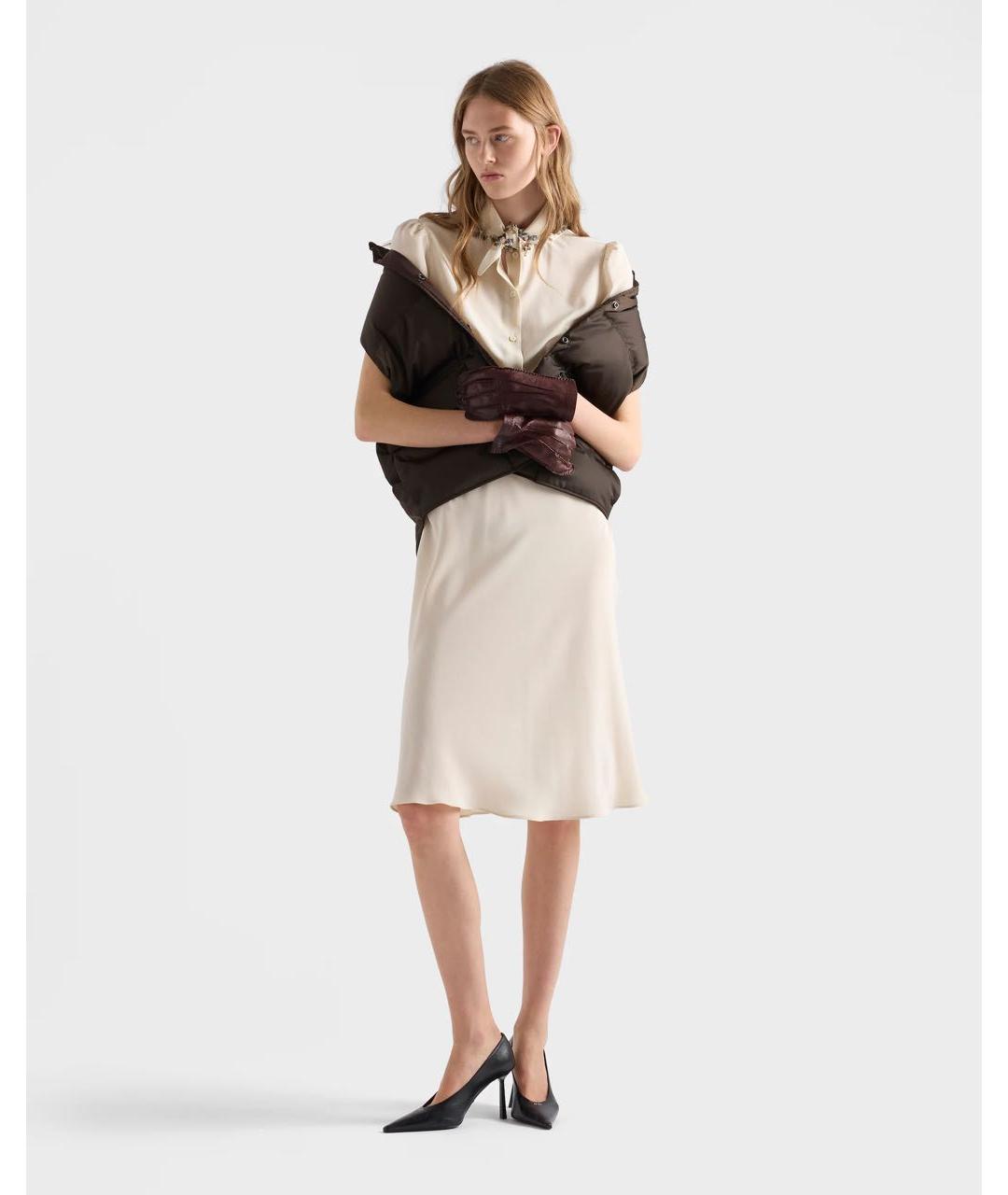 PRADA Коричневый жилет, фото 2