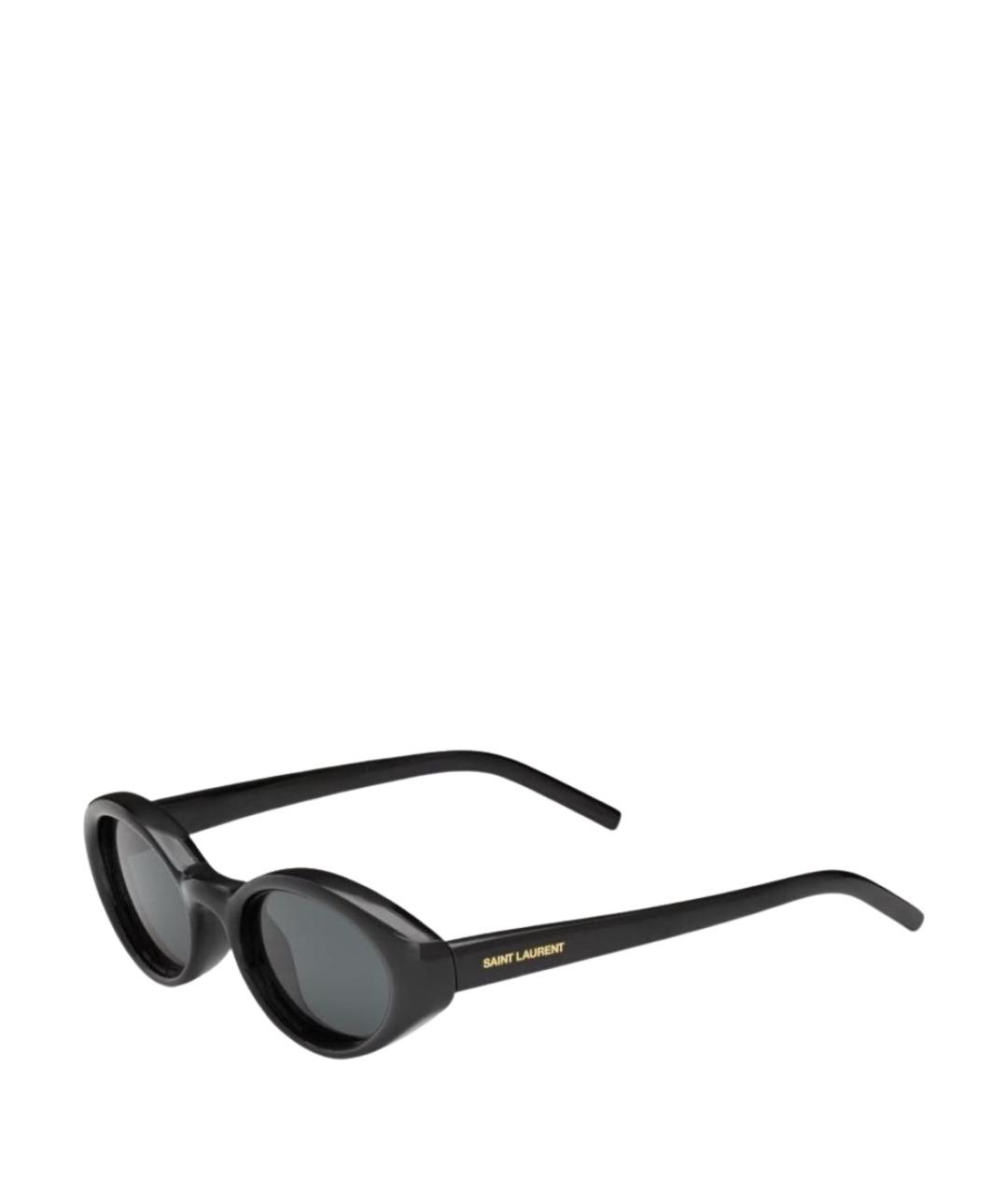 SAINT LAURENT Черные пластиковые солнцезащитные очки, фото 1