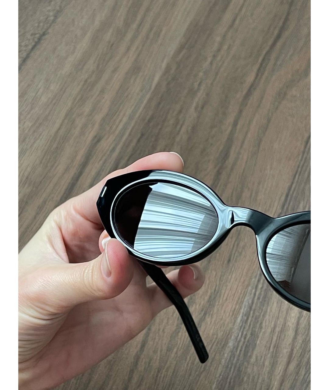 SAINT LAURENT Черные пластиковые солнцезащитные очки, фото 5