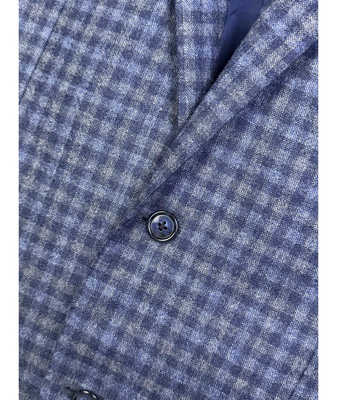 CORNELIANI Синий шерстяной пиджак, фото 4