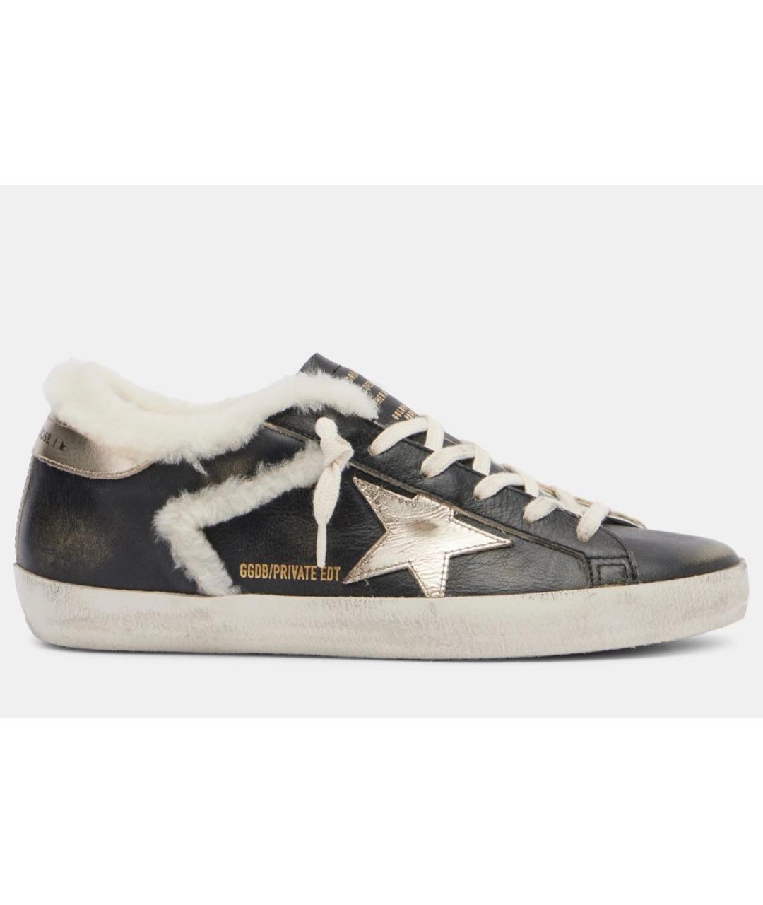 GOLDEN GOOSE Черные кожаные кеды, фото 6