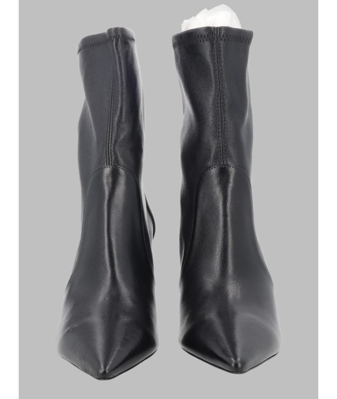STUART WEITZMAN Черные кожаные ботильоны, фото 2