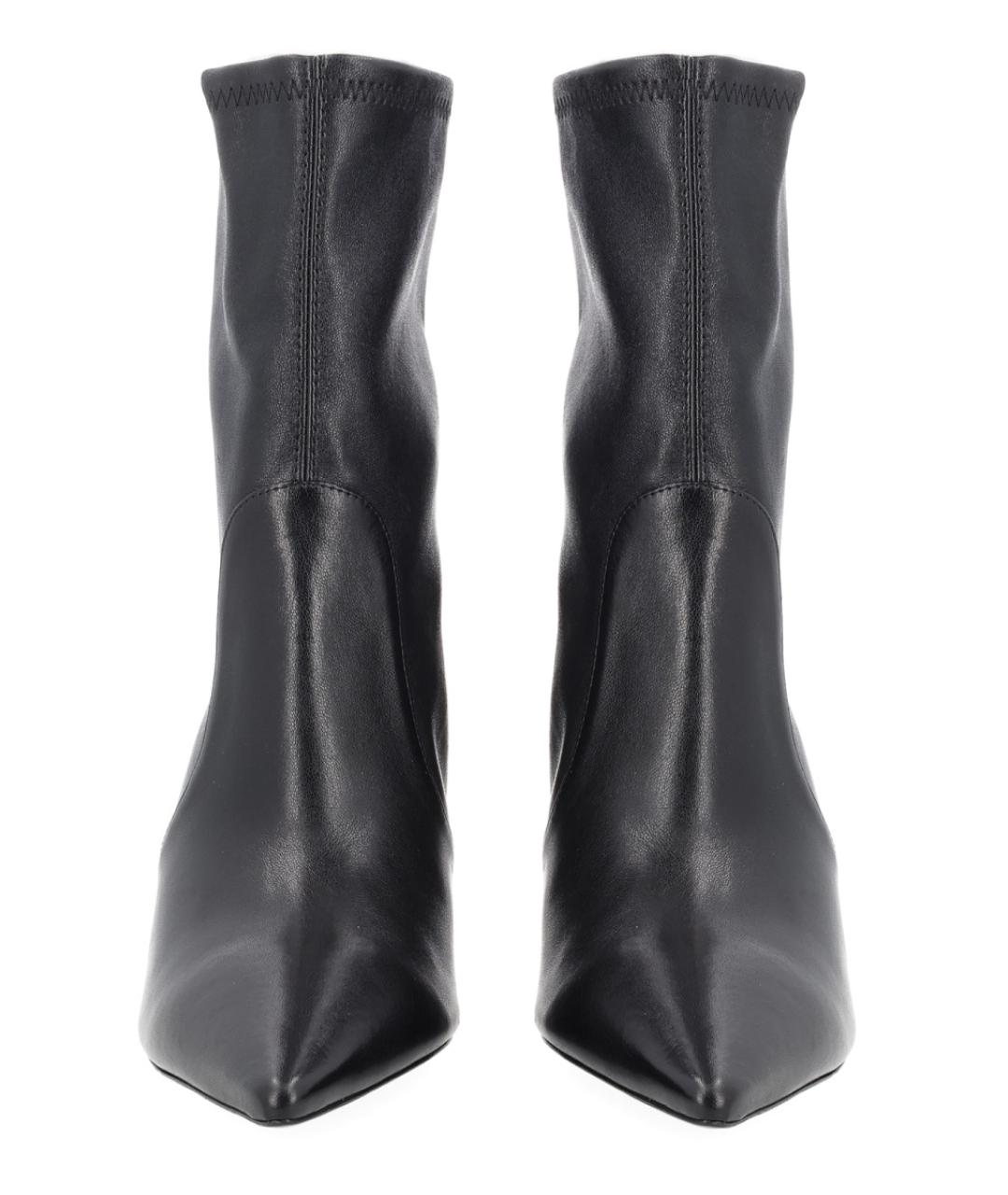 STUART WEITZMAN Черные кожаные ботильоны, фото 4
