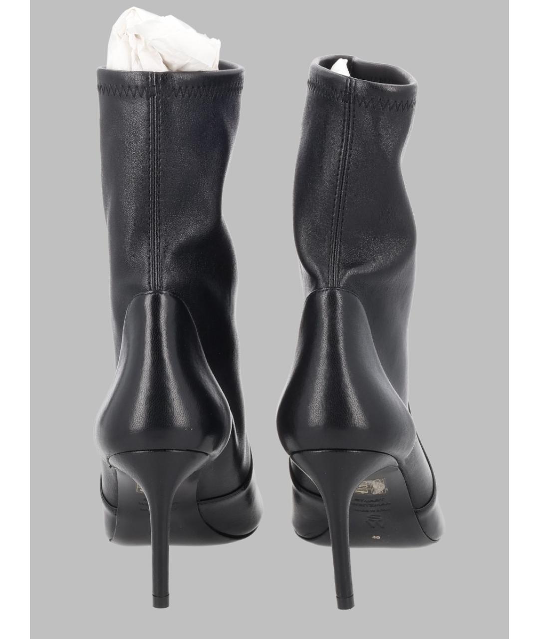 STUART WEITZMAN Черные кожаные ботильоны, фото 3