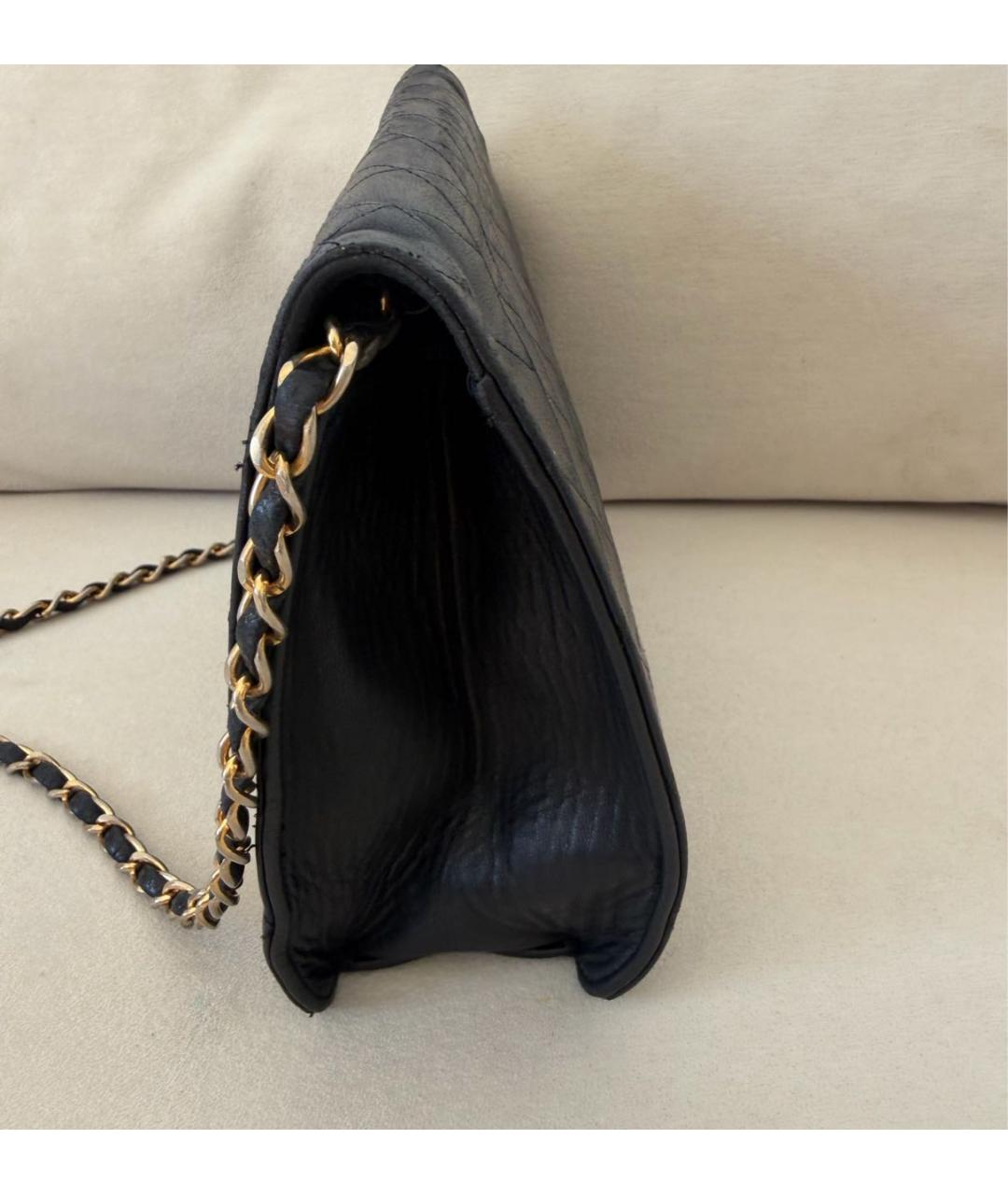 CHANEL Черная кожаная сумка через плечо, фото 3