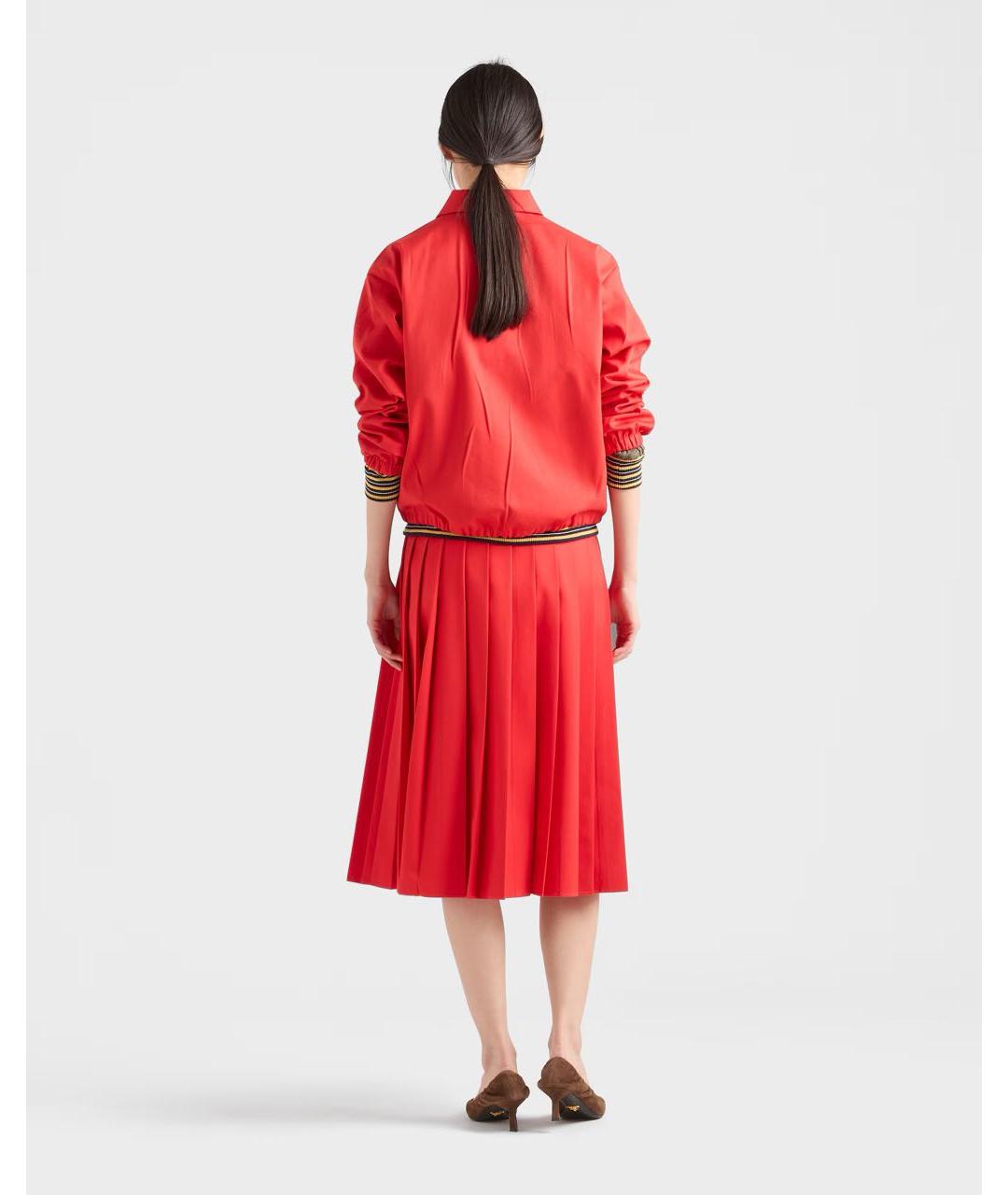 PRADA Красная полиэстеровая куртка, фото 4