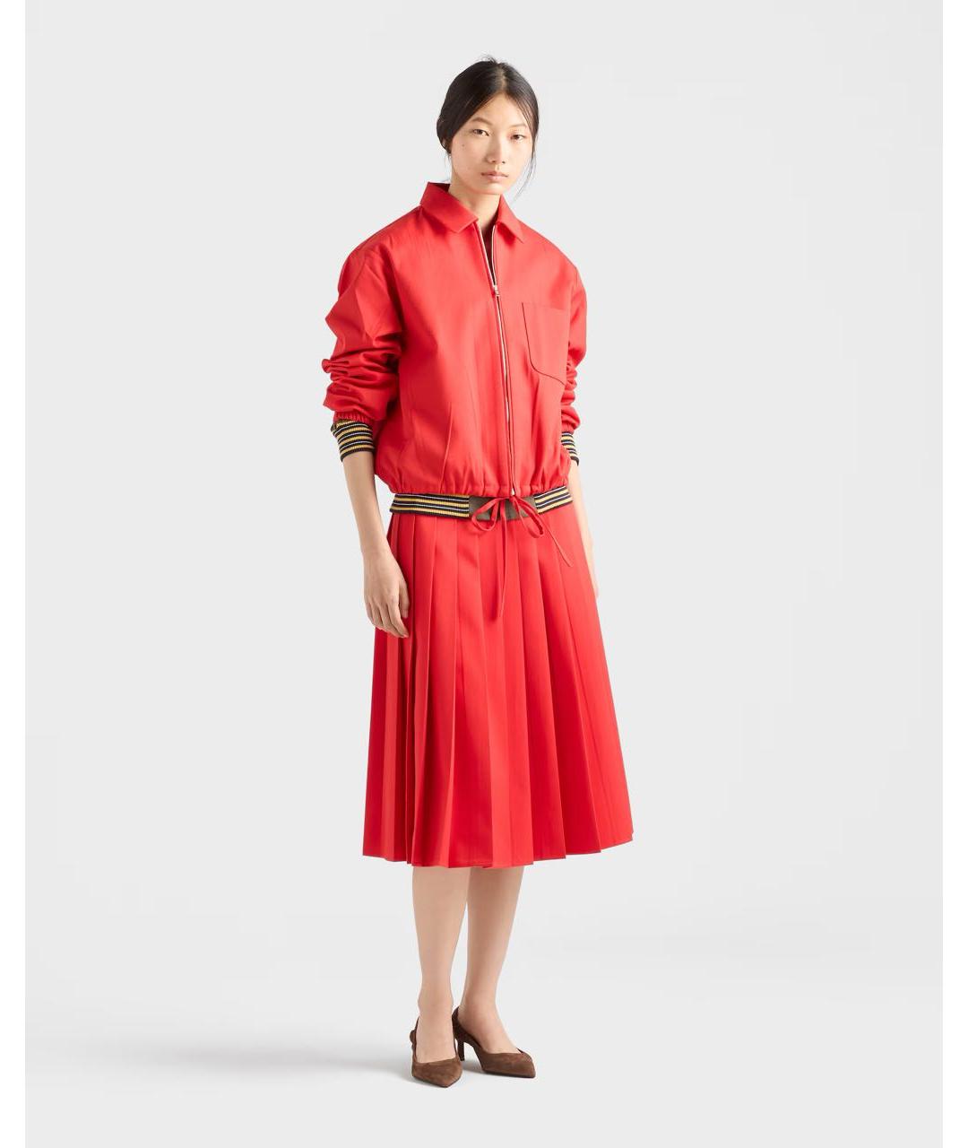 PRADA Красная полиэстеровая куртка, фото 2