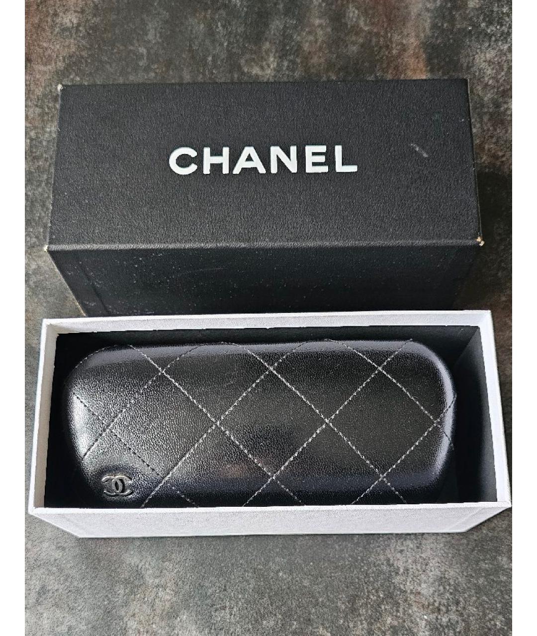 CHANEL Черные пластиковые солнцезащитные очки, фото 5