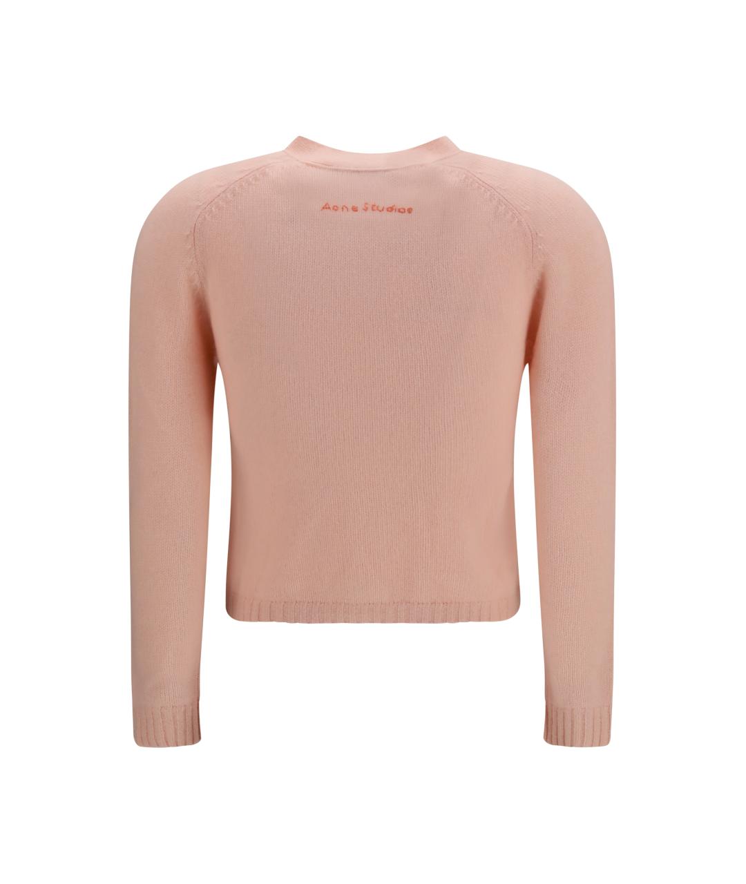 ACNE STUDIOS Розовый кашемировый кардиган, фото 2