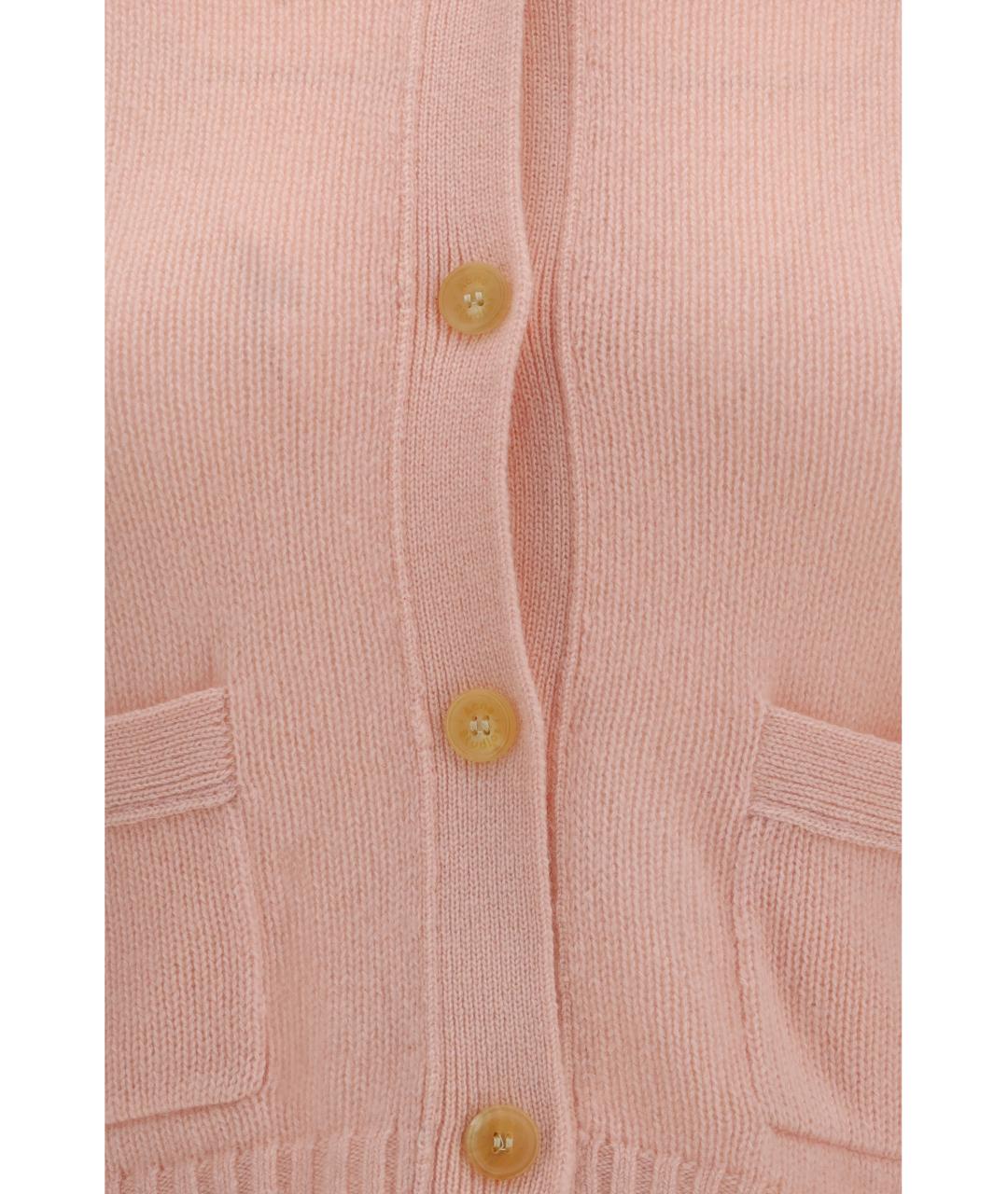 ACNE STUDIOS Розовый кашемировый кардиган, фото 3
