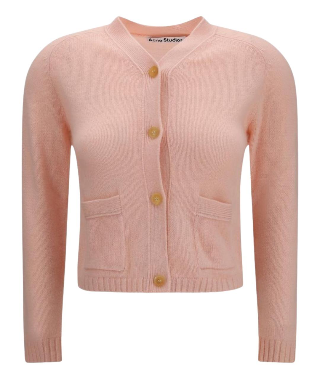 ACNE STUDIOS Розовый кашемировый кардиган, фото 1