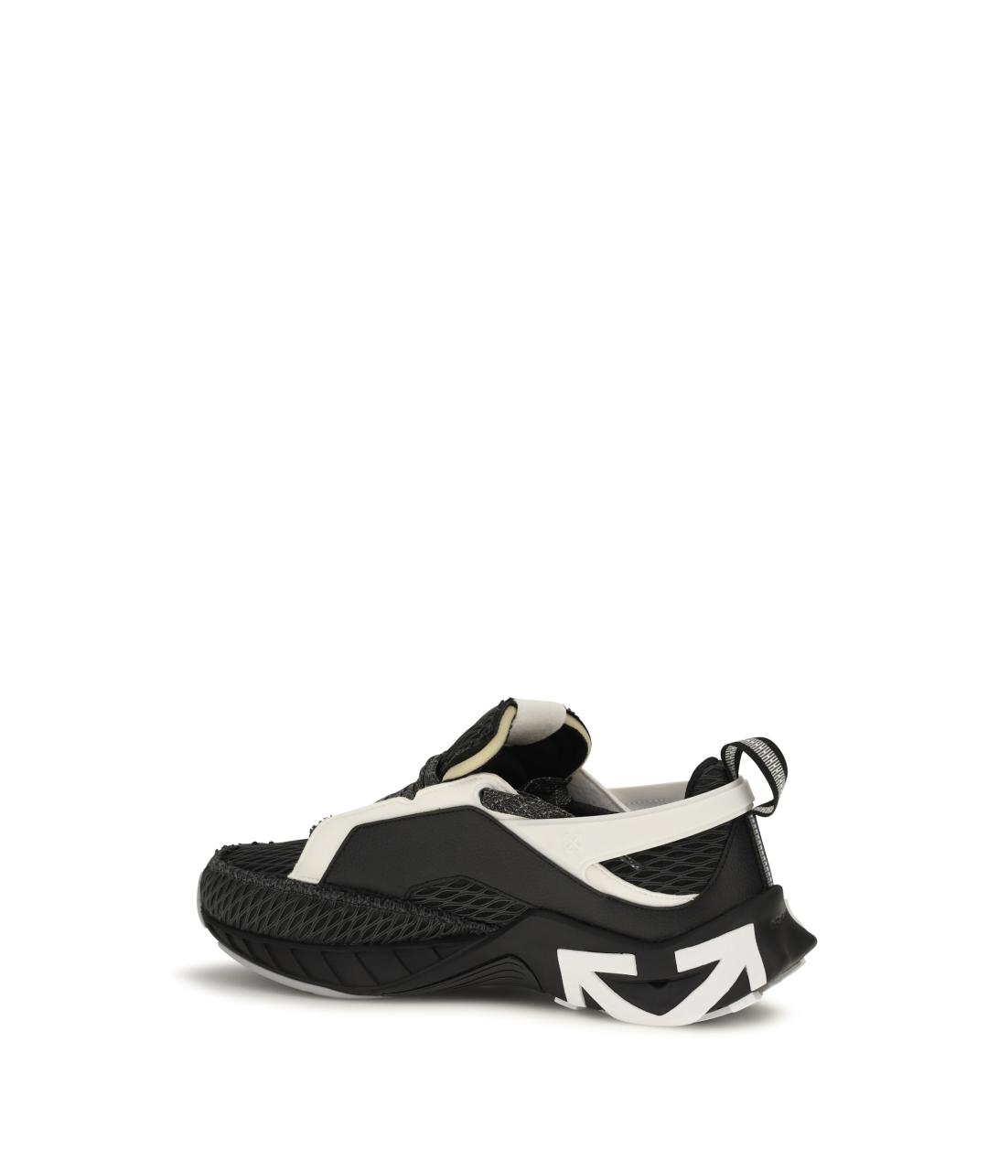 OFF-WHITE Черные синтетические низкие кроссовки / кеды, фото 3