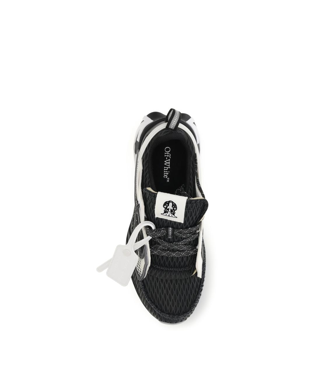OFF-WHITE Черные синтетические низкие кроссовки / кеды, фото 4